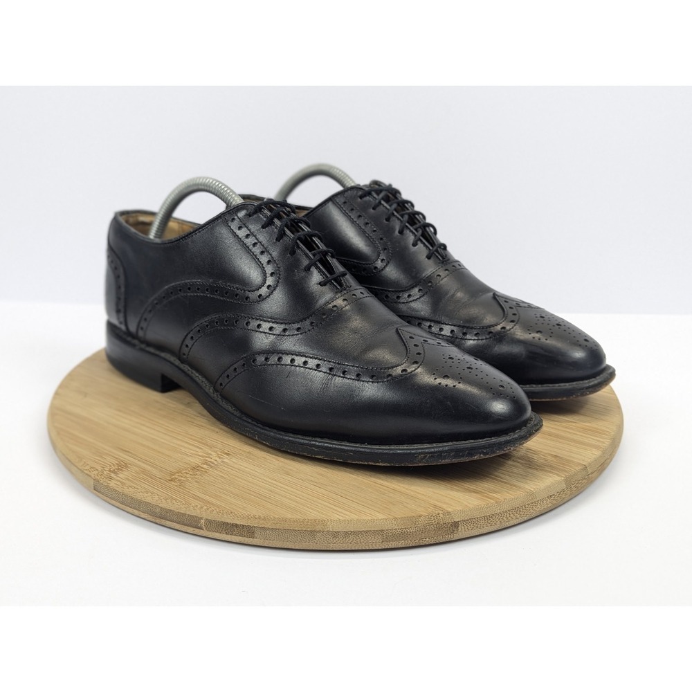 Allen Edmonds Mens 8 E McClain Oxfords Black‎ Wingtips Brogues Dress Shoes
